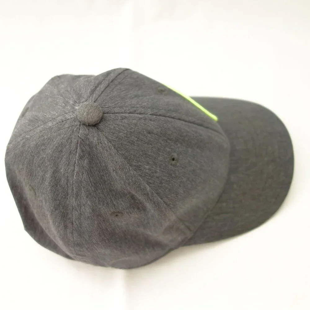 Under Armour Gray &‎ Neon Green Youth Fitted Baseball Hat Cap Sz SM / MD